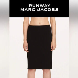 Runway Marc Jacobs | DOUBLE-FACE BOUCLE PENCIL WOOL A-line SKIRT